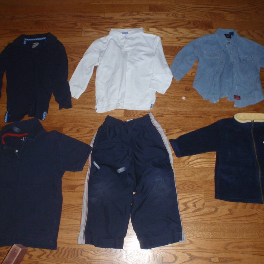 6 Boys Shirts SZ XS XXS XL 4 long 1 short sleeve
